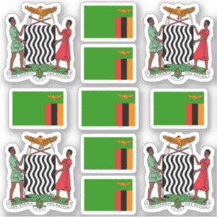 Zambian national symbols /Coat of arms and flag