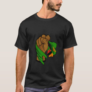 Zambian Pride Handfist Zambian Flag Zambia Zambian T-Shirt