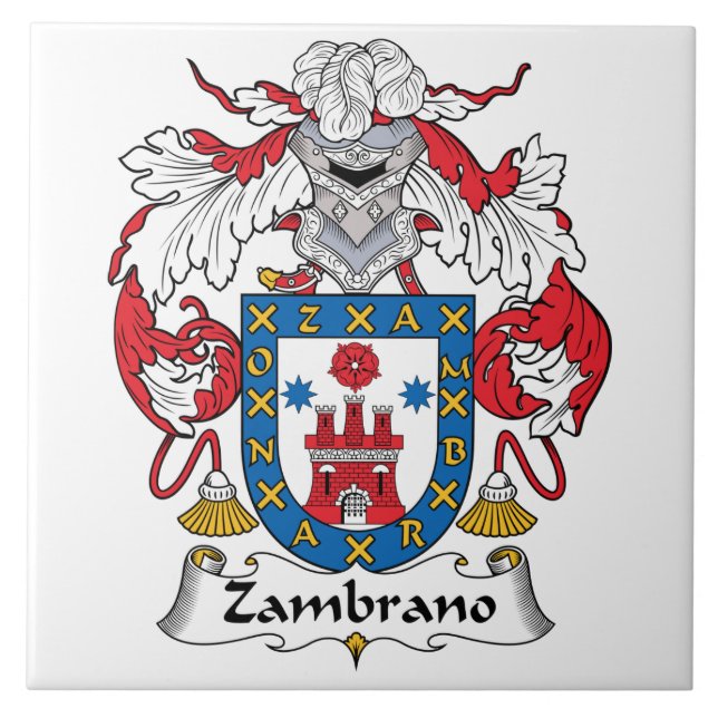 Zambrano Family Crest Tile (Front)