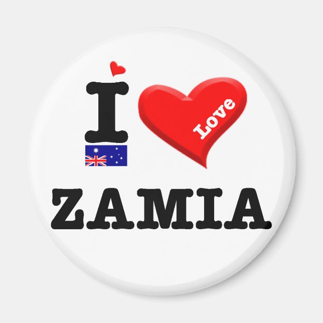 ZAMIA - I Love Magnet (Front)