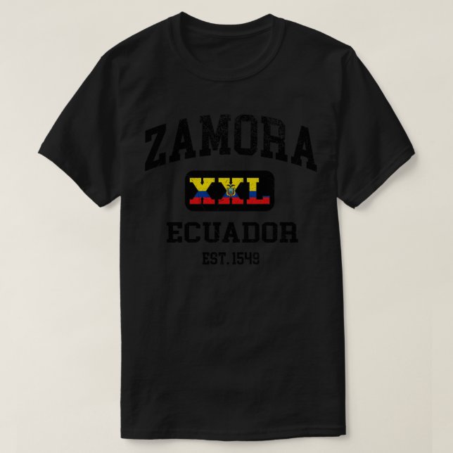 Zamora Ecuador XXL Athletic design T-Shirt (Design Front)