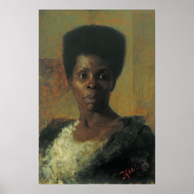 Zamorka (Black Girl) Anton Azbe Art Poster (Front)