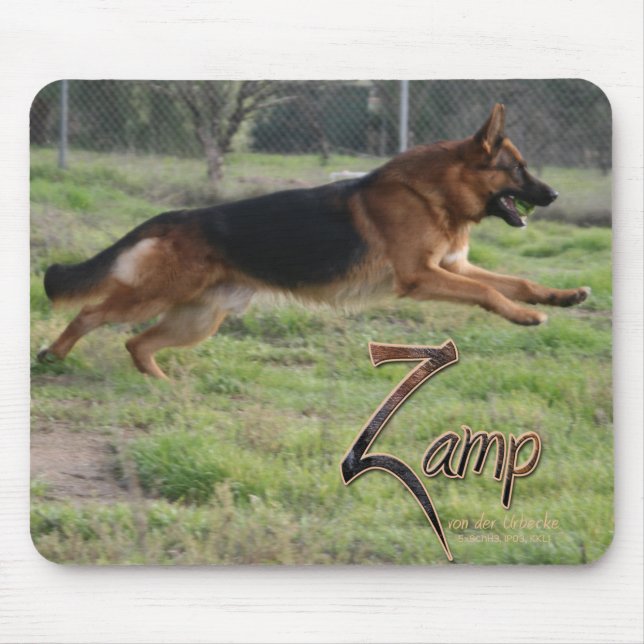 Zamp German Shepherd Mouse Mat (Front)