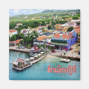 zAN008 KRALENDIJK, Netherlands Antilles, Fridge Magnet