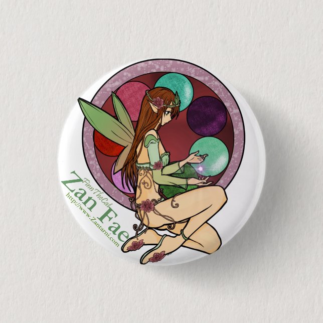 Zan Fae (#2) 3 Cm Round Badge (Front)