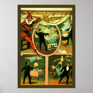 Zan Zig ~ Vintage Magician Poster