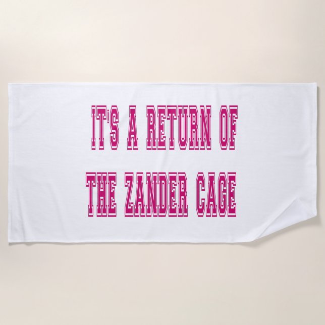 zanda cage beach towel (Front)