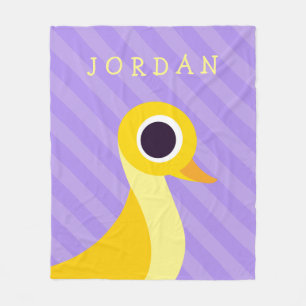 Zander the Duck Fleece Blanket