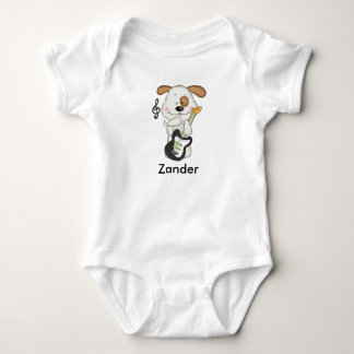 Zander's Rock and Roll Puppy Baby Bodysuit