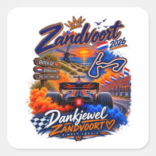 Zandvoort 2026 - The Last Dance Orange Army Fan Ar Square Sticker