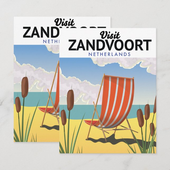 Zandvoort Netherlands travel poster (Front/Back)