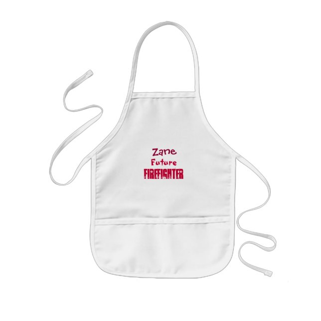 Zane, Future, Firefighter-Name Style-Childs Apron (Front)