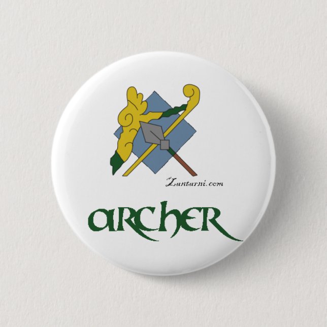 Zantarni Iconic Archer 6 Cm Round Badge (Front)