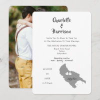 Zante Wedding Destination Photo Invitation