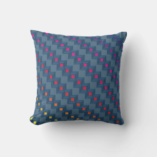 Zany abstract squares cushion