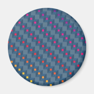 Zany abstract squares magnet