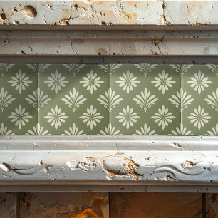 zAny Color Decorative Floral Pattern ID1189 Tile