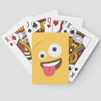 Zany Face Emoji  Playing Cards