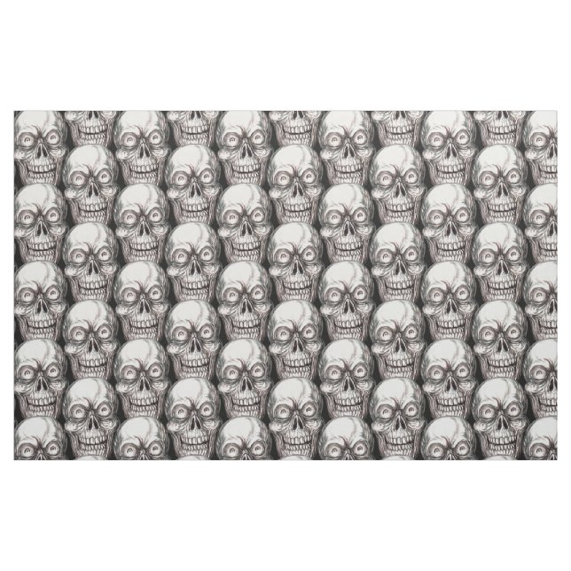 ZANY SKULL PRINT FABRIC (Fat Quarter)