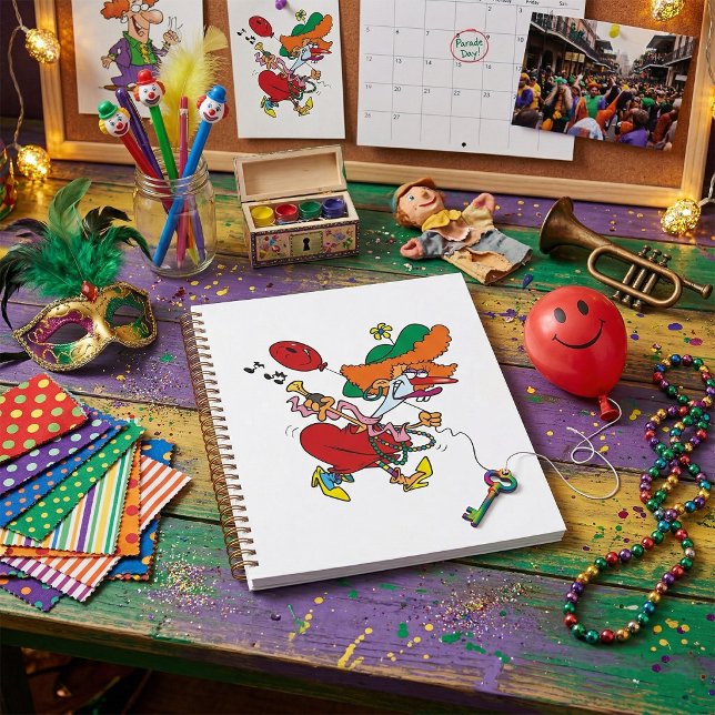 Zany Woman Running Clown Planner (Creator Uploaded)