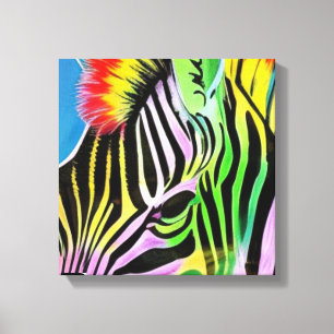 Zany Zebra Canvas Print