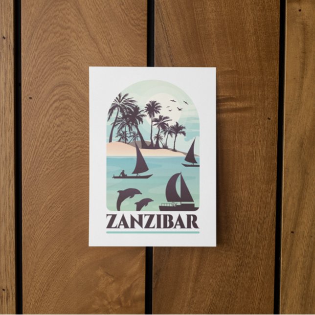 Zanzibar Africa Vintage  Postcard (Zanzibar Africa Vintage Postcard)