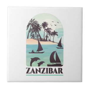 Zanzibar Africa Vintage Tile