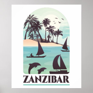 Zanzibar Africa Vintage Wall Art