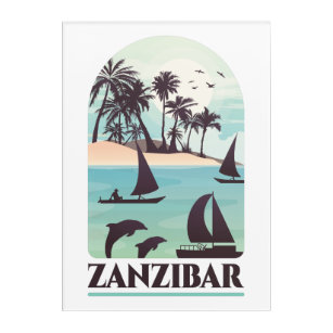 Zanzibar Africa Vintage Wall Art