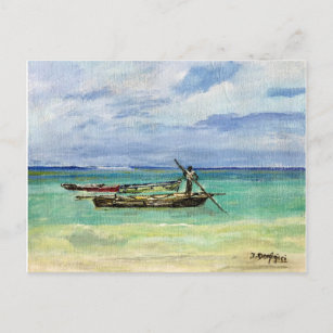 Zanzibar Beach, Postcard