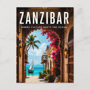 🌺 Zanzibar Indian Ocean Paradise Home Decor 🌴 Postcard