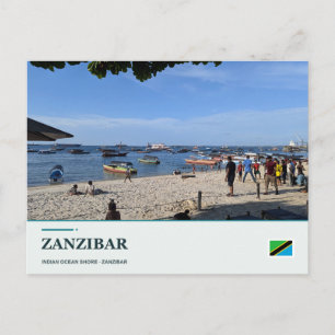 Zanzibar Indian Ocean Shore Postcard