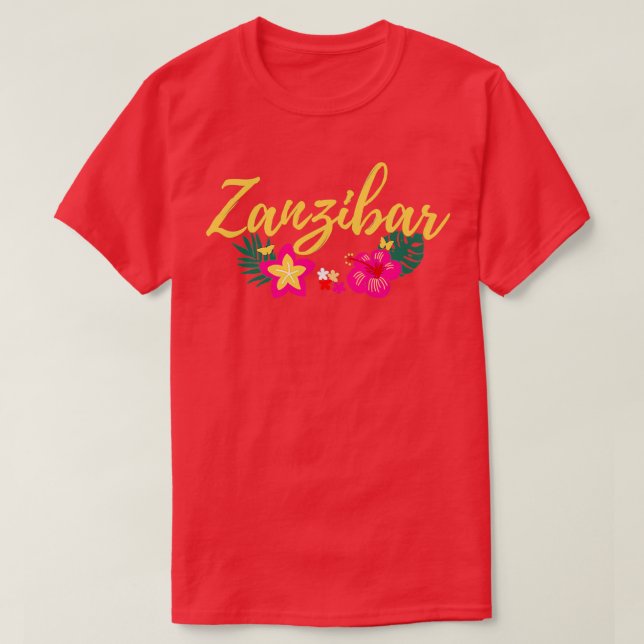 Zanzibar Tanzania Africa Tropical T-Shirt (Design Front)