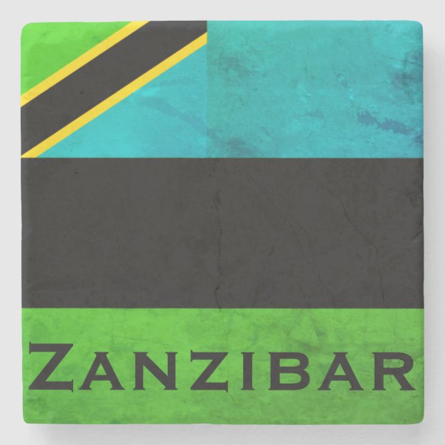 Zanzibar, Tanzania (Indian Ocean) Stone Coaster (Front)