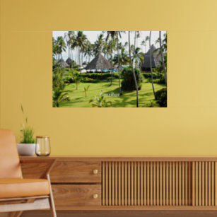 Zanzibar tropical paradise poster