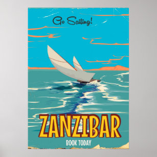 Zanzibar vintage poster