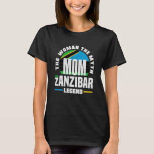 Zanzibar Zanzibari Zanzibar Flag Mothers Day T-Shirt