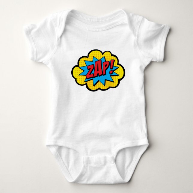 Zap! Comic Book Baby Bodysuit (Front)