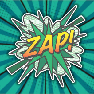 ZAP Fun Retro Comic Book Pop Art