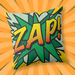 ZAP Fun Retro Comic Book Pop Art Cushion
