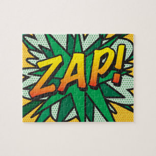 ZAP Fun Retro Comic Book Pop Art Jigsaw Puzzle