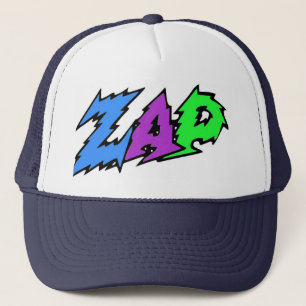 ZAP hat blue, purple and green