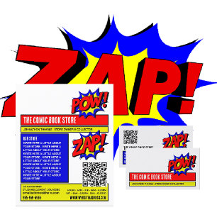 Zap & Pow - Comic Book Store/Collector Flyer