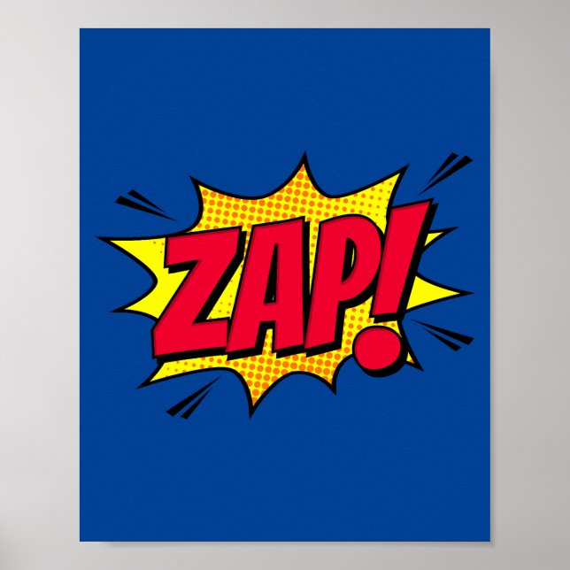 Zap! Retro Pop Art Explosion Poster (Front)