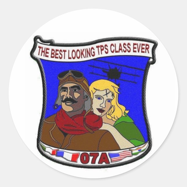 ZAP sheet of 6 Classic Round Sticker (Front)