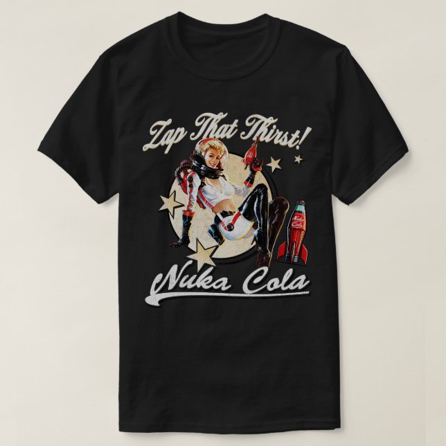 Zap That Thirst Worn Out T-Shirt (Design Front)