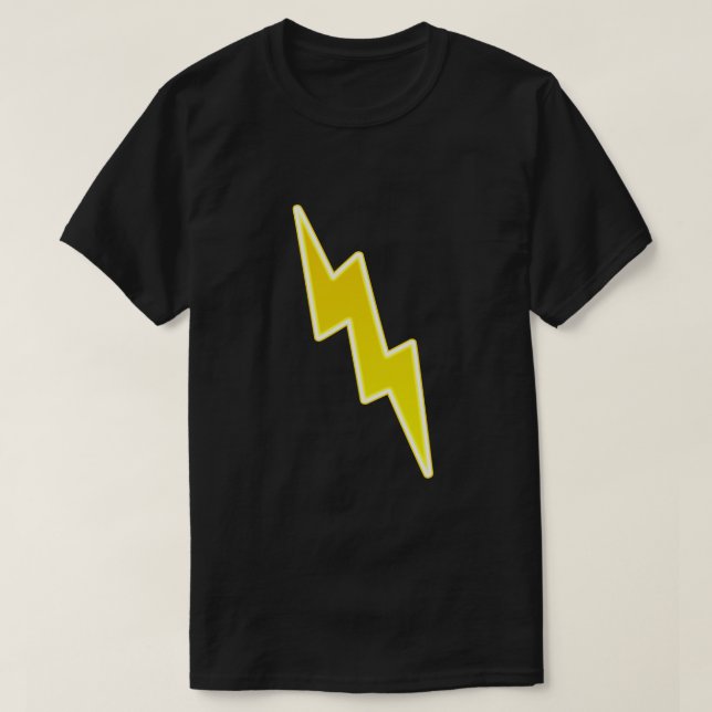Zap - Yellow Lightning Bolt T-Shirt (Design Front)