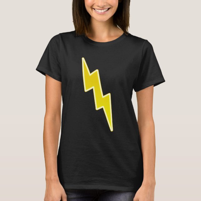 Zap - Yellow Lightning Bolt T-Shirt (Front)