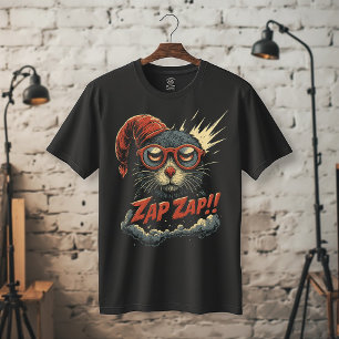 Zap Zap!! Funny Retro Critter Cartoon Bold Comic T-Shirt