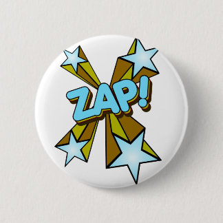 Zap, Zing, Pow! 6 Cm Round Badge